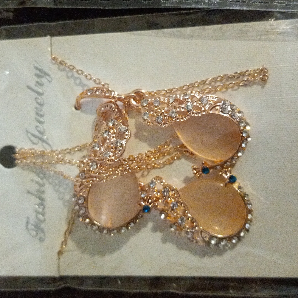 Crystal necklace and earrings women crystal necklace and earrings